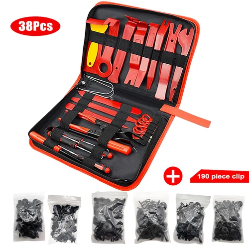 차고 도구 자동차 인테리어 제거 키트 플라스틱 트림 도어 패널 분해 슈트 자동 클립 풀러 Diy 핸드 툴 2