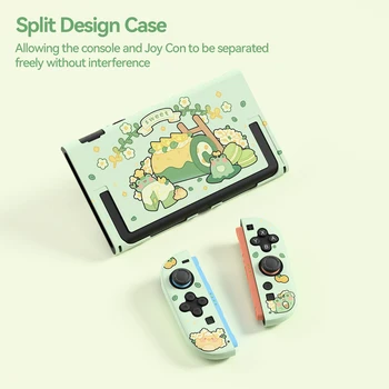 GeekShare Matcha Froggy Protective Case Compatible with Switch 2, Hard PC Slim Dockable Shell Cover Designed for Switch 2 1