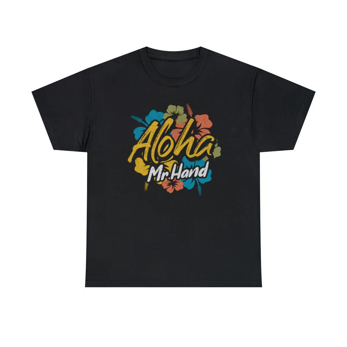 Aloha Mr Hand Funny T Shirt Maniche Lunghe O Corte