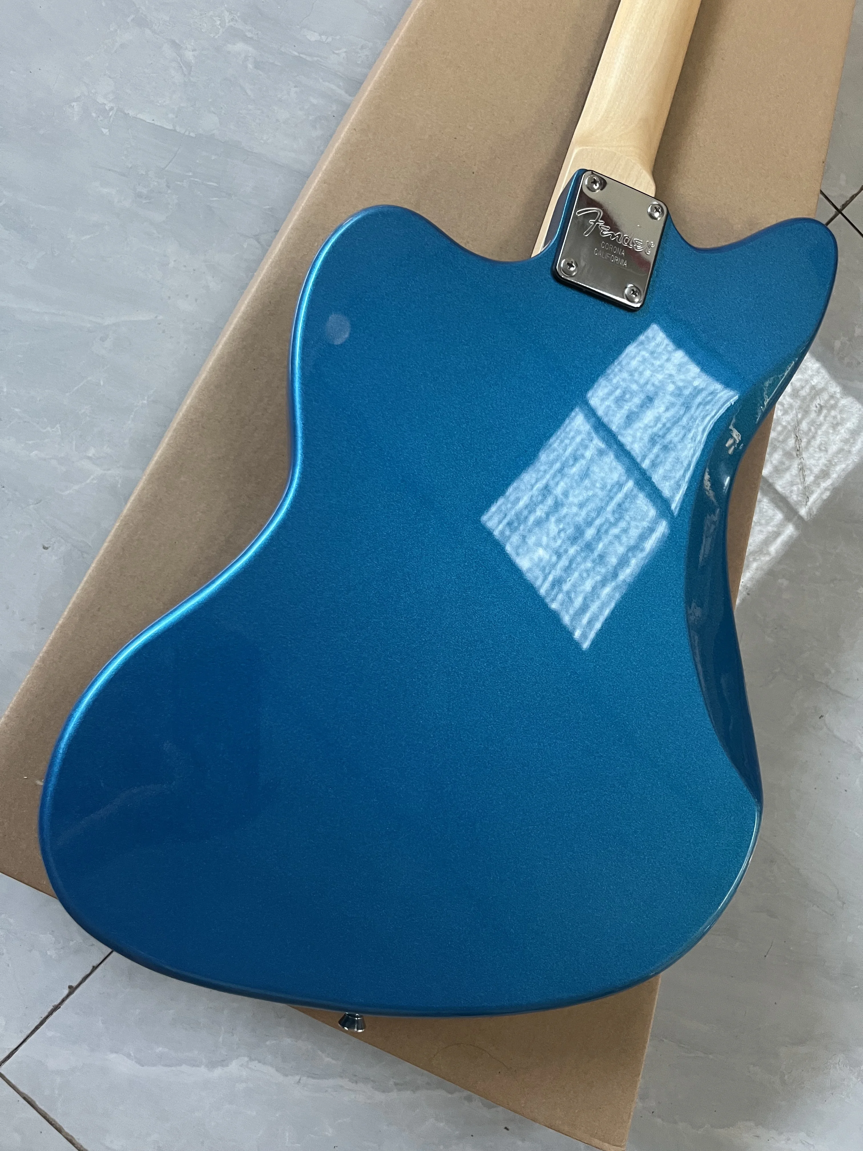 Factory electric guitar metal blue color Girls Band Cry Jazz master