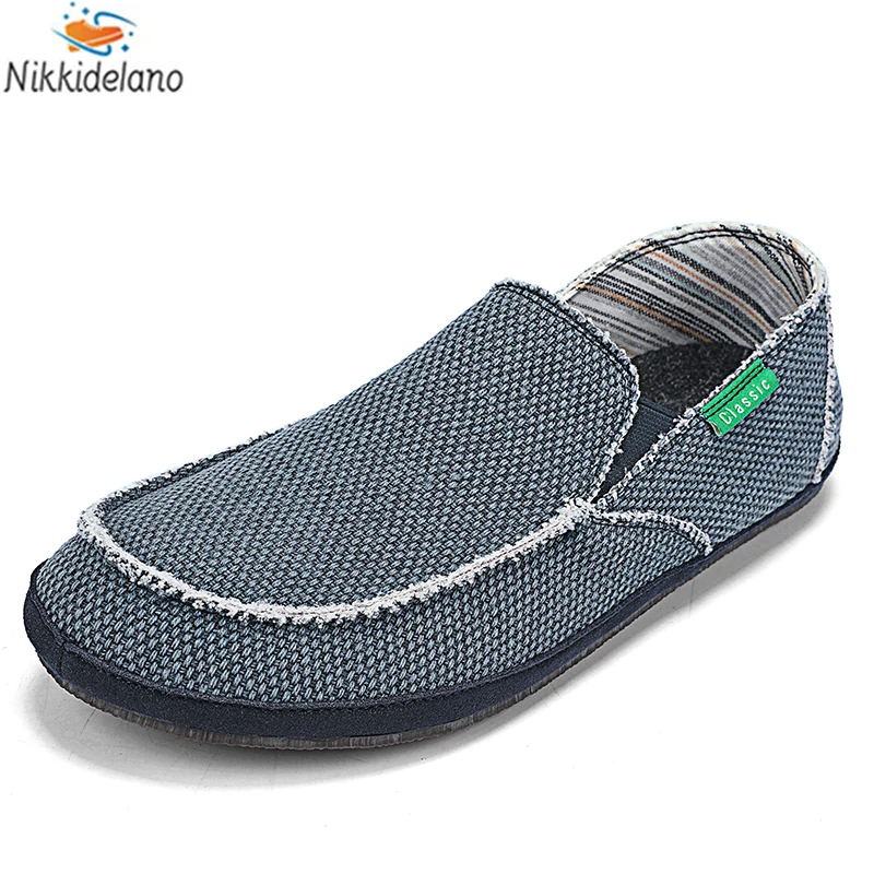 Brand New Men Summer Sneakers Canvas Men's Shoes Breathable Men Vulcanized Shoes Soft Casual Shoes Non-Slip Men's Flat Shoe
