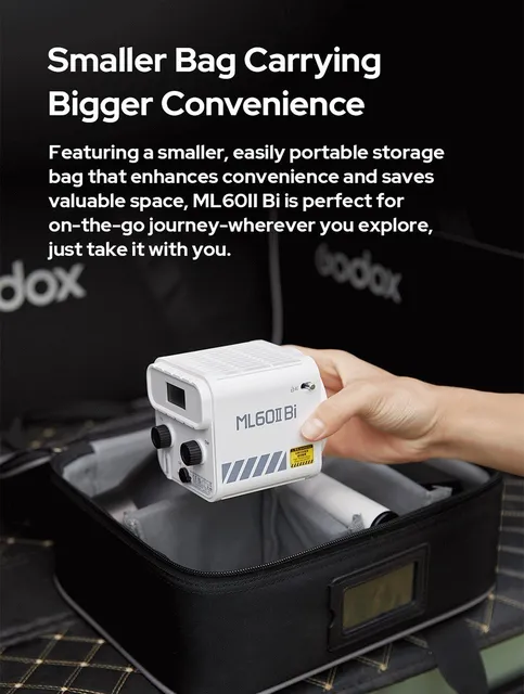 Godox ML60II Bi Accessories AK-B01 AK-B02 Battery Adapter ML