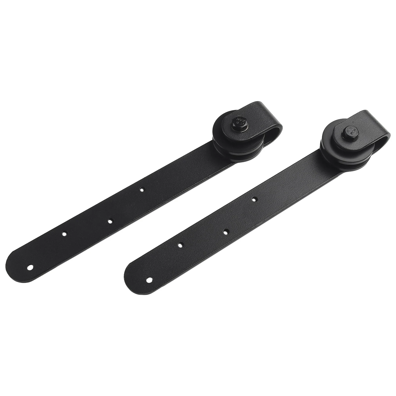 Description Picture 5 of item1 Set Sliding Barn Door Hardware Kit Top Mount Hanging Rail Hanging Rail Steel Silent Door Roller Rail Easy To Install