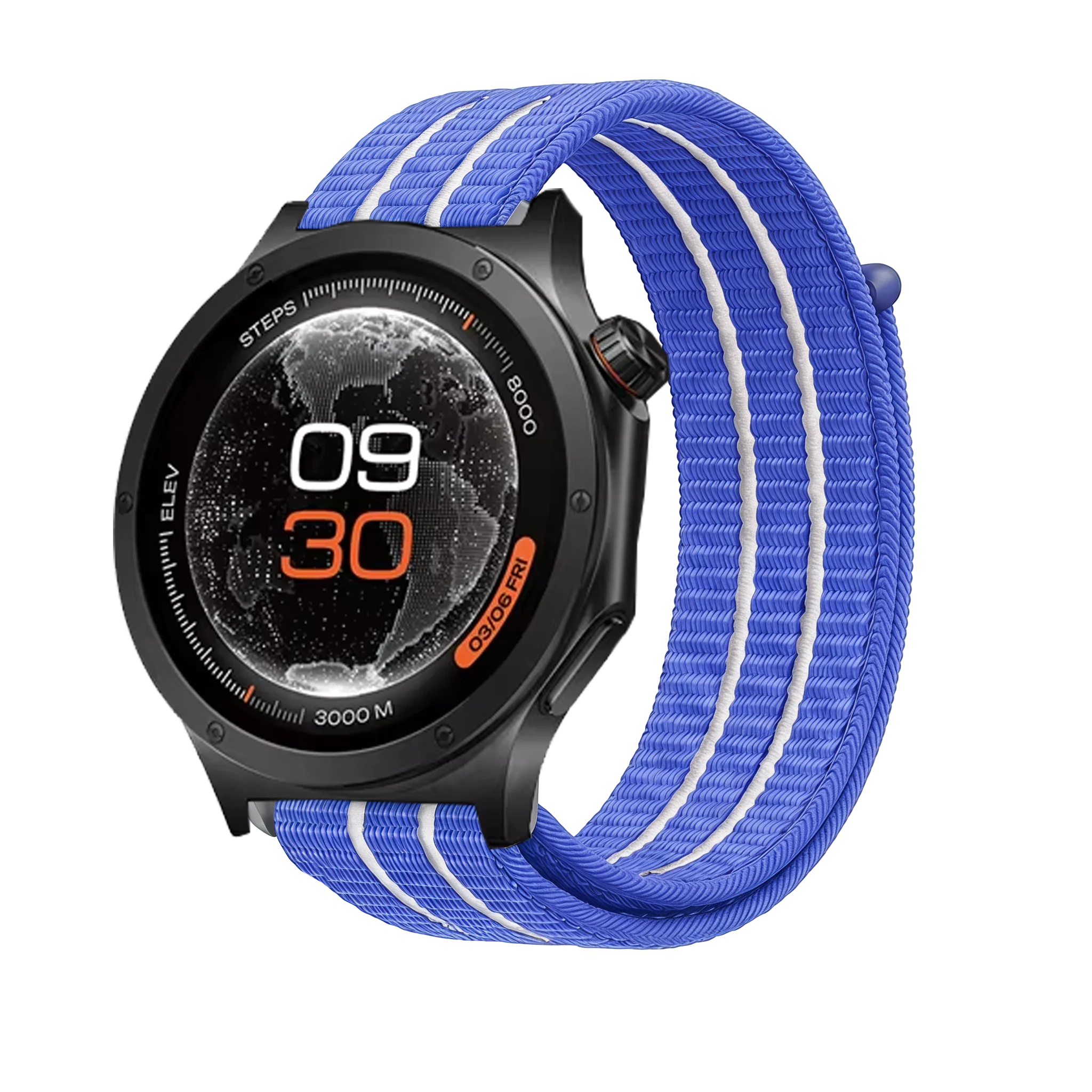 Enhanced Sport Nylon Loop Band - Premium Smartwatch Accessory Bracelet, 22mm Watch Strap