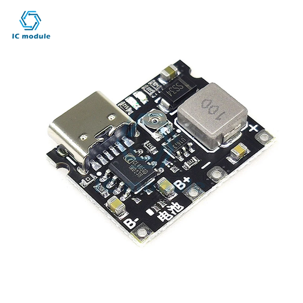 

10PCS/alot 3.7V to 9V 5V multimeter modified 18650 lithium battery charge boost discharge integrated adjustable module 2A type-c