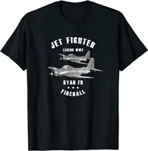 

Ryan FR Fireball Military Jet Fighter Plane WWII T-Shirt. Summer Cotton Short Sleeve O-Neck Mens T Shirt New S-3XL