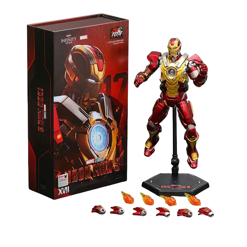 ZD Toys 1/10 Iron Man Figurines MK30 Iron Patriot Blacklash