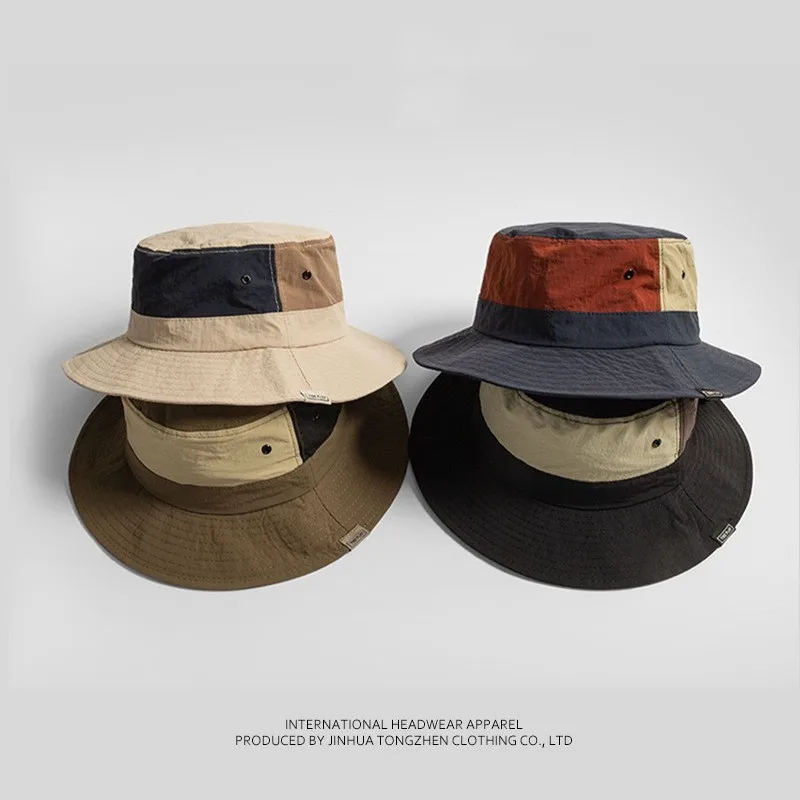 Quick Dry Waterproof Golf Ball Cap Men'S and Women`S Big Brim Fisherman'S Cap Sports Casual Bucket Hat