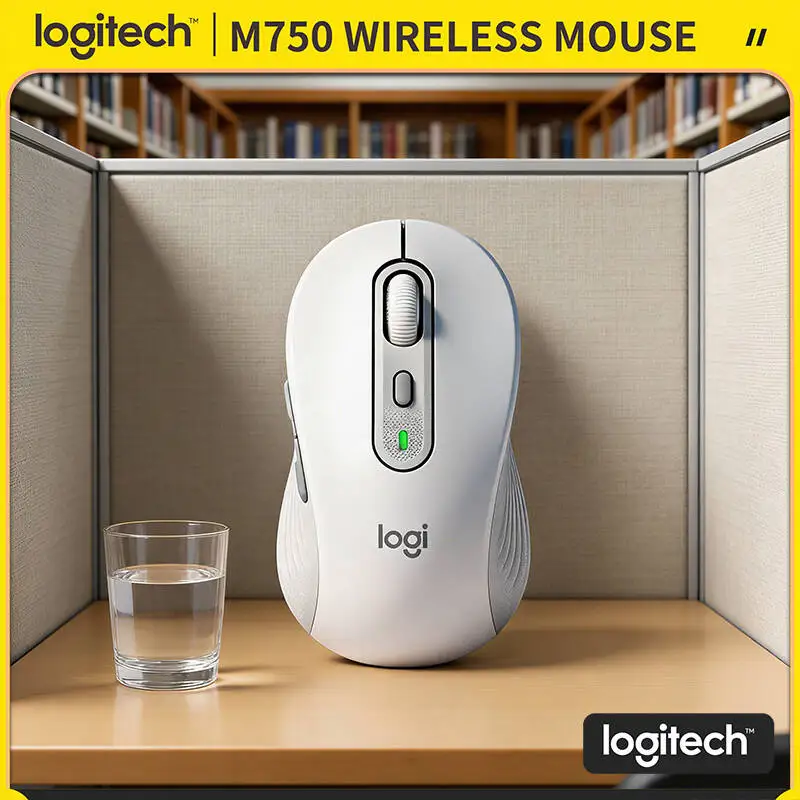 Logitech M750 Office Mouse - 90% Click Noise Reduction, Recycled Build ...