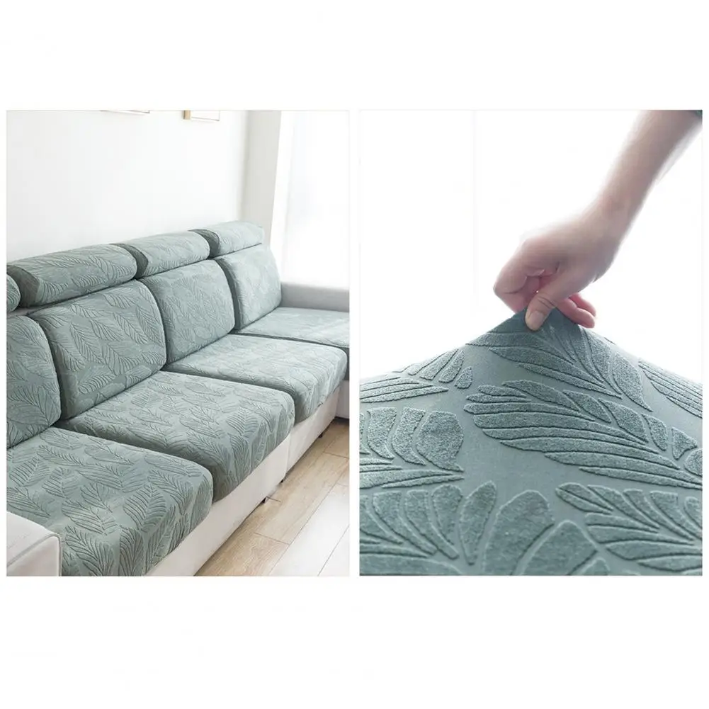 

Удобный чехол для дивана, эластичный Противоскользящий чехол с принтом листьев для дома или дивана