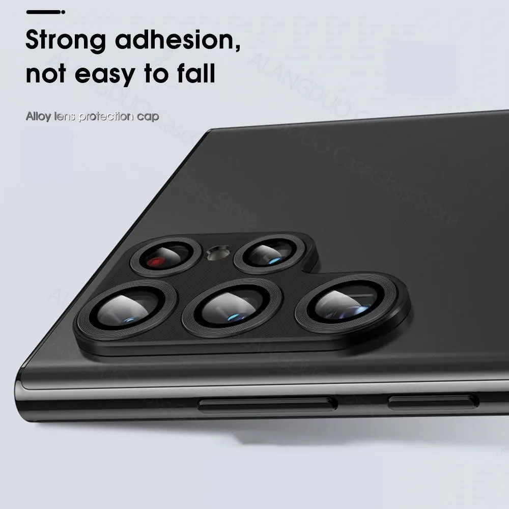 Samsung Galaxy S22 Ultra -kameran linssinsuoja, karkaistu lasi, Samsung S22 Plus -metallikameran linssikalvo_voghion.com
