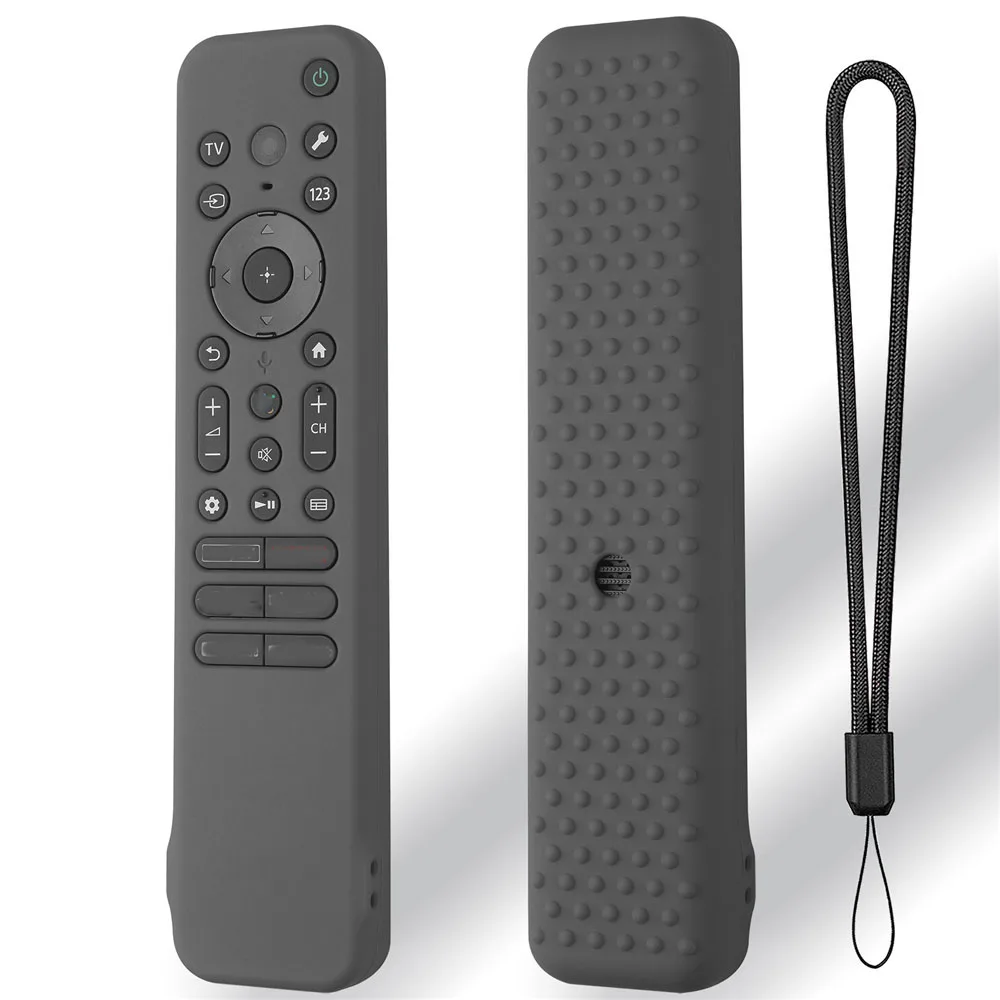 Anti-Slip Sleeve Lanyard For Sony RMF-TX810U/RMF-TX811U/RMF-TX910U Remote Control Protective Silicone Case Cover Shockproof silicone remote case silicone remote cover silicone remote sleeve remote controller cover silicone case protector
