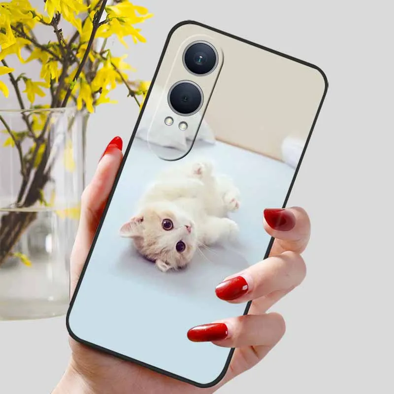 Luxury TPU Soft Silicon Shockproof Phone Case with Cute Cat Design