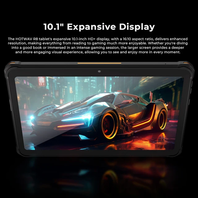 New HOTWAV R8 Rugged Tablets Android 14 10.1'' HD+10800mAh IPad 5MP+13MP Camera 12(4+8)GB+128GB Charging OTG Reverse Tablet PC - Image 6
