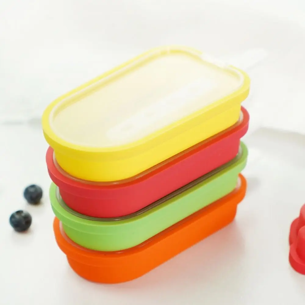 Homemade Silicone Popsicle Mould Stackable Reusable Popsicle Maker Easy To Demould Ice-lolly Maker Juice Ice Mold