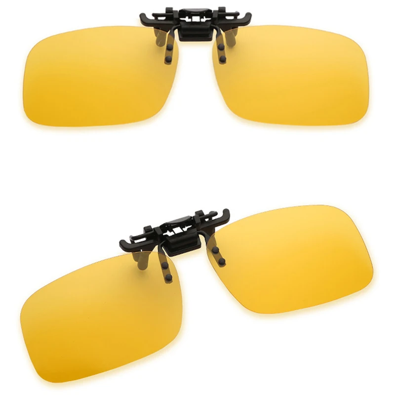 Car Polarized Sunglasses Night Safety Driving Glasses Clip On Flip Up Night Vision Anti-glare Driver Goggles polarized sunglasses night vision sunglasses driving glasses anti glare sunglasses
