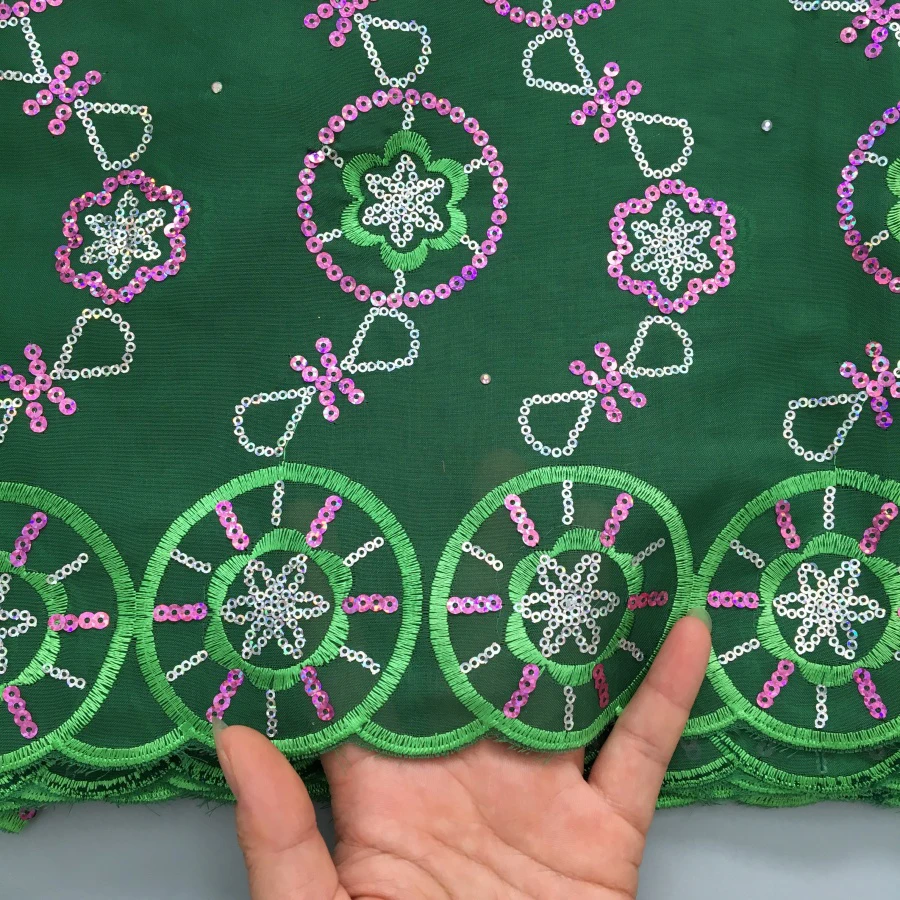 SJD LACE Swiss Voile African Cotton Lace Fabrics 5Yards 2026 Latest African Nigerian Cotton Lace for Sewing Party Dresses 4365