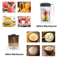 BioloMix-Mélangeur professionnel automatique numérique sans BPA, robot culinaire Ju479, fruits glacés, cadeau gratuit, figurines sèches de 600ml, 2L 2