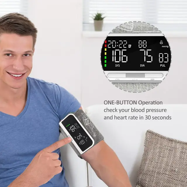 Rechargeable Wrist Blood Pressure Monitor, ELERA Home Use Digital Auto —  Elera