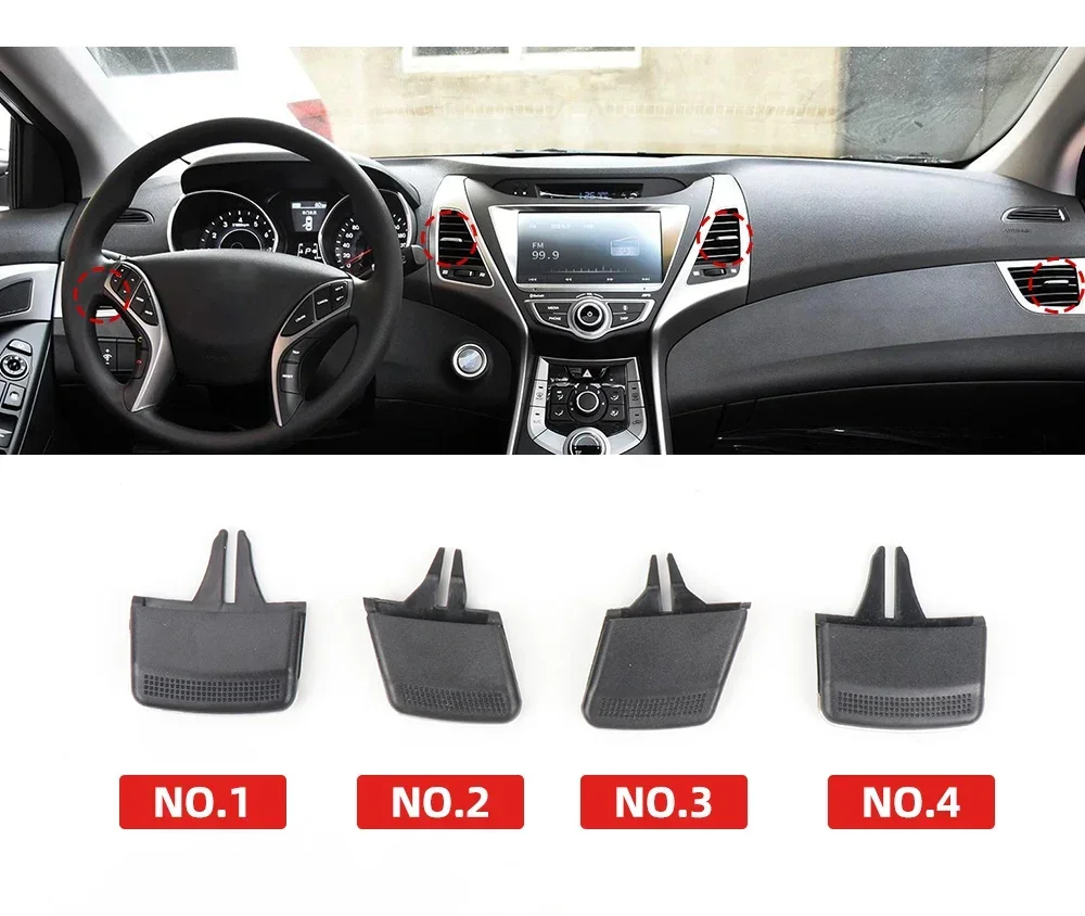 Auto A/C Air Vent Grille Tab Clip Automobil Klimaanlage Outlet Reparatur Kit Für Hyundai Elantra – Detail 3