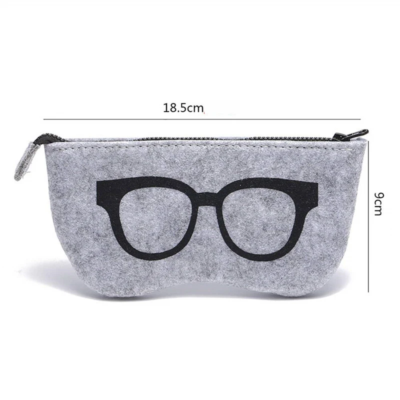 Amexo 6 Pezzi Custodia Occhiali Morbida, Custodia Occhiali Feltro, Custodie Occhiali Lettura, Borsa Astuccio da Viaggio in Feltro Portatile, Astuccio Sacchetto per Occhiali per Donna Uomo, 18×9 cm