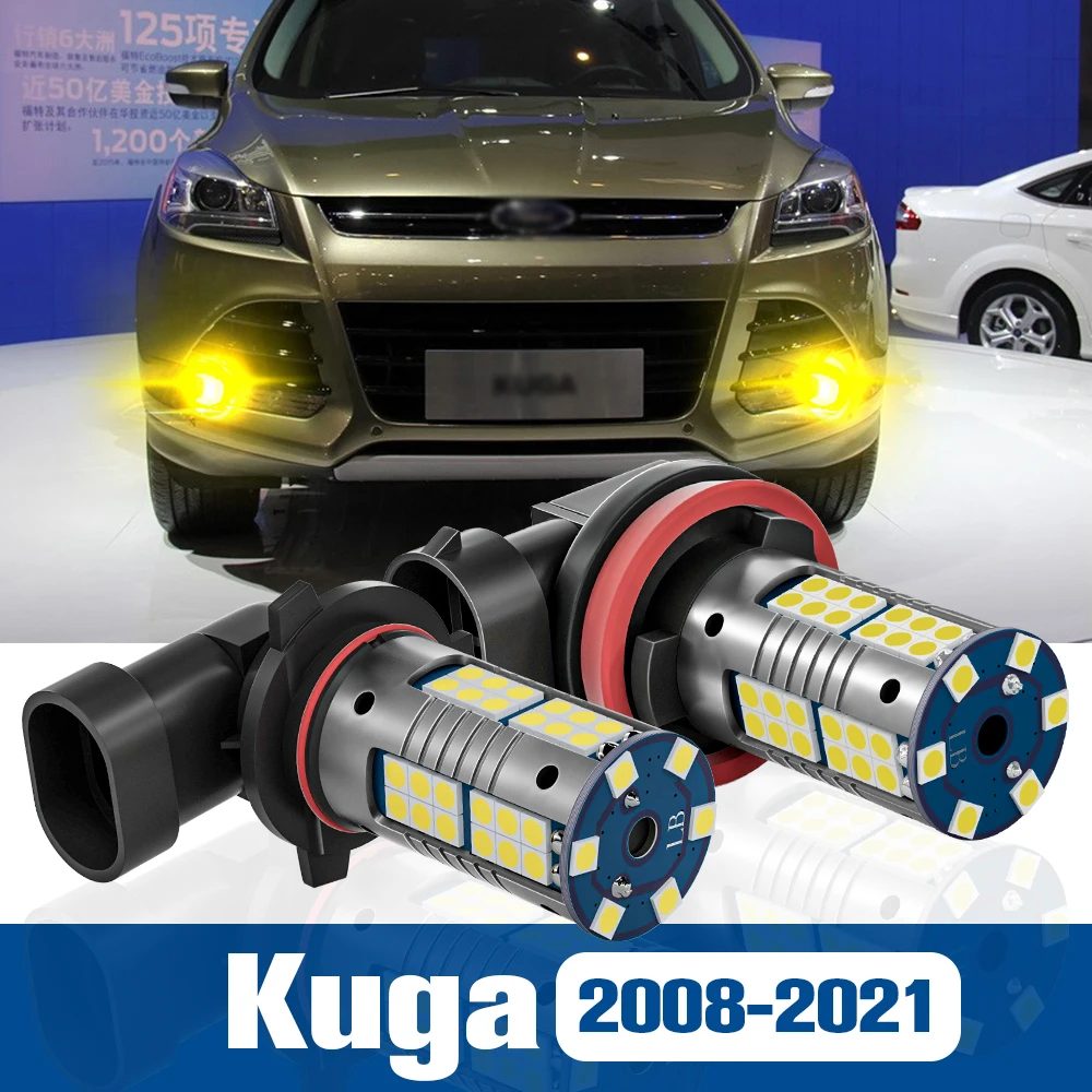 

2pcs LED Fog Light Blub Lamp Accessories Canbus For Ford Kuga 2008-2021 2009 2010 2011 2012 2013 2014 2015 2016 2017 2018 2019