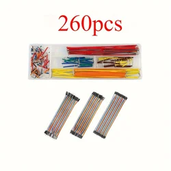 Super Comprehensive Jumper Wire Kit with 20cm Dupont Cables, Assorted Pieces - 20cm (260pcs)