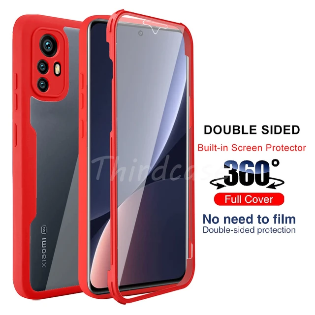 Case antigolpes para Redmi Note 10 y 10S Color Rojo