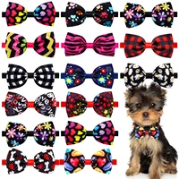 10/20PCS Handmade Dog Collars Adjustable Bows For Dogs Pet Dog Bowties Collars Grooming Accessories Pet Supplies 1
