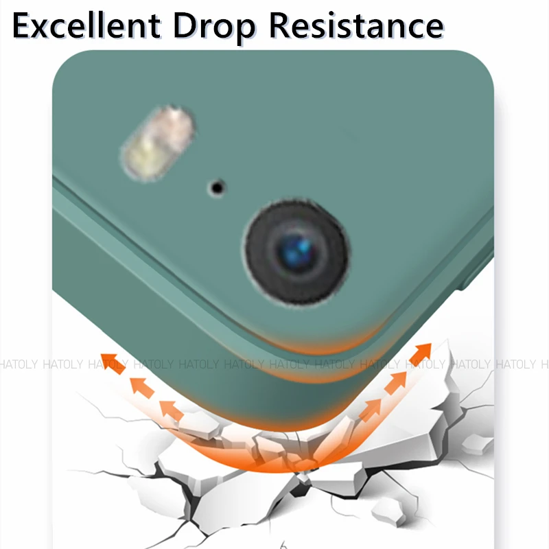 Original Shockproof Liquid Silicone Protective Phone Back Cover