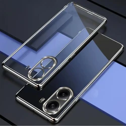 Ultra - Thin Electroplating Transparent Phone Case for POCO X6 (Silver)