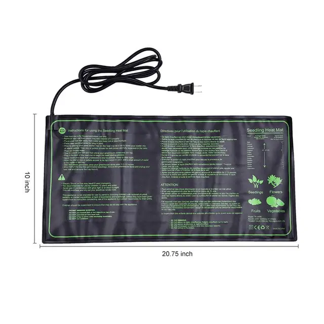 X2075 Hüvelykes Palánta Fűtés Szőnyeg Vízálló Növényi Vetőmag Csírázás Terjedése Klón Pad Usukeu Kerti Készletek 4W - Image 4