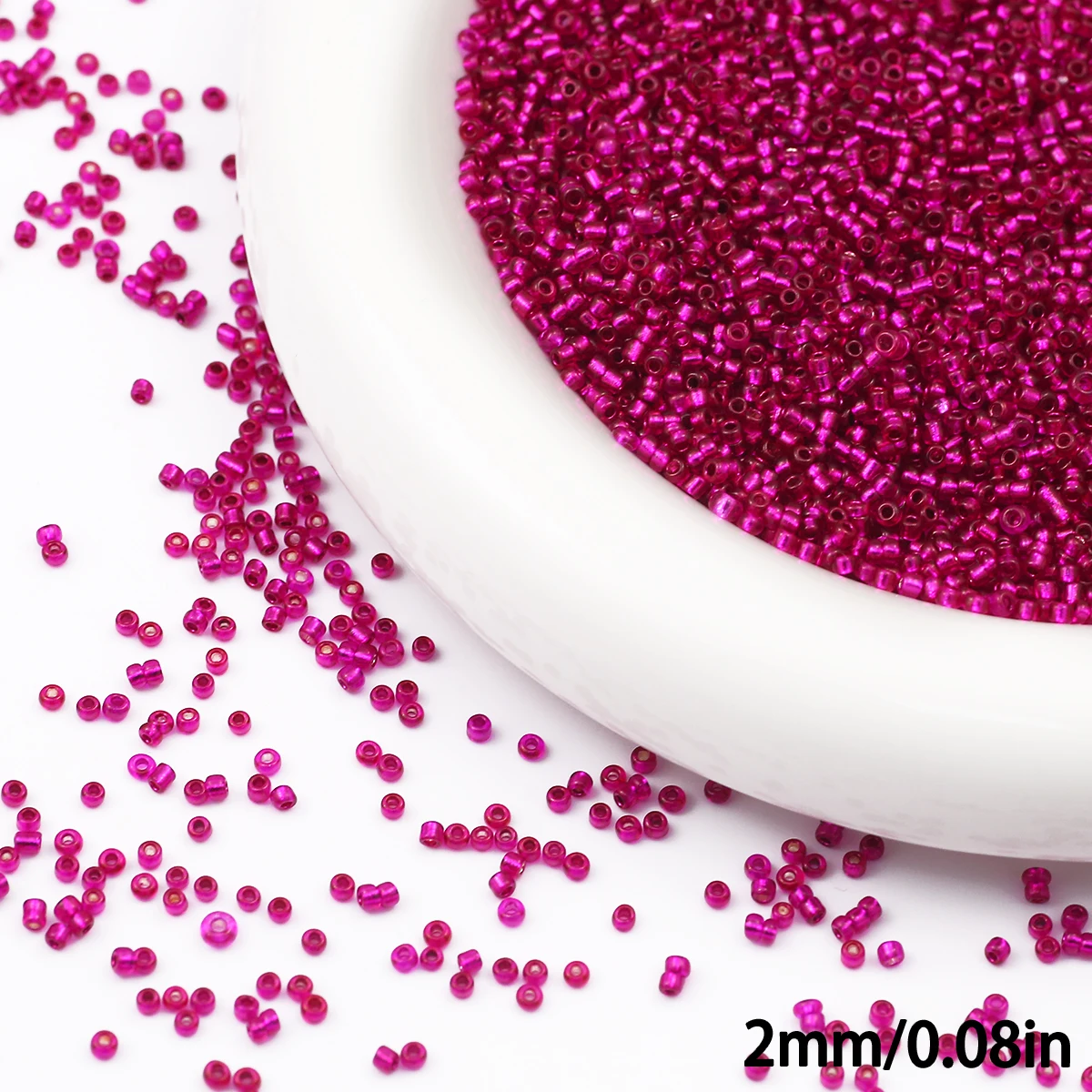 90g Transparent Glass Seed Beads for Jewelry Crafting and DIY Projects