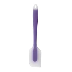 Translucent Heat - Resistant Silicone Baking Spatula for Cake and Pastry Decorating (Purple)