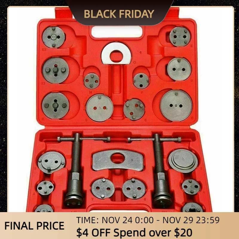 CarBrakePadTool22PCSBrakeCaliperPistonToolSeparator