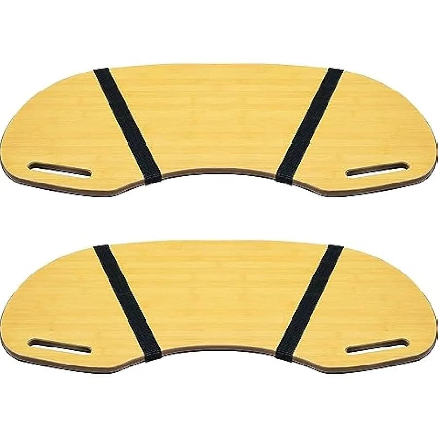 Wooden Curved Lap Desk Set for Laptops