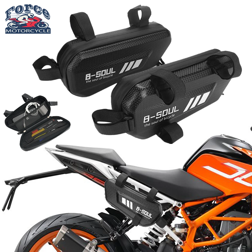 

For KTM RC390 390 790 890 1290 Super Duke 1050 1090 1190 Adventure ADV Motorcycle Side Hard Shell Waterproof Triangle Bag Black
