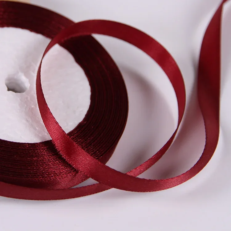 Satin Ribbon for DIY Crafts and Decorations - 10mm Width, Multiple Color Options