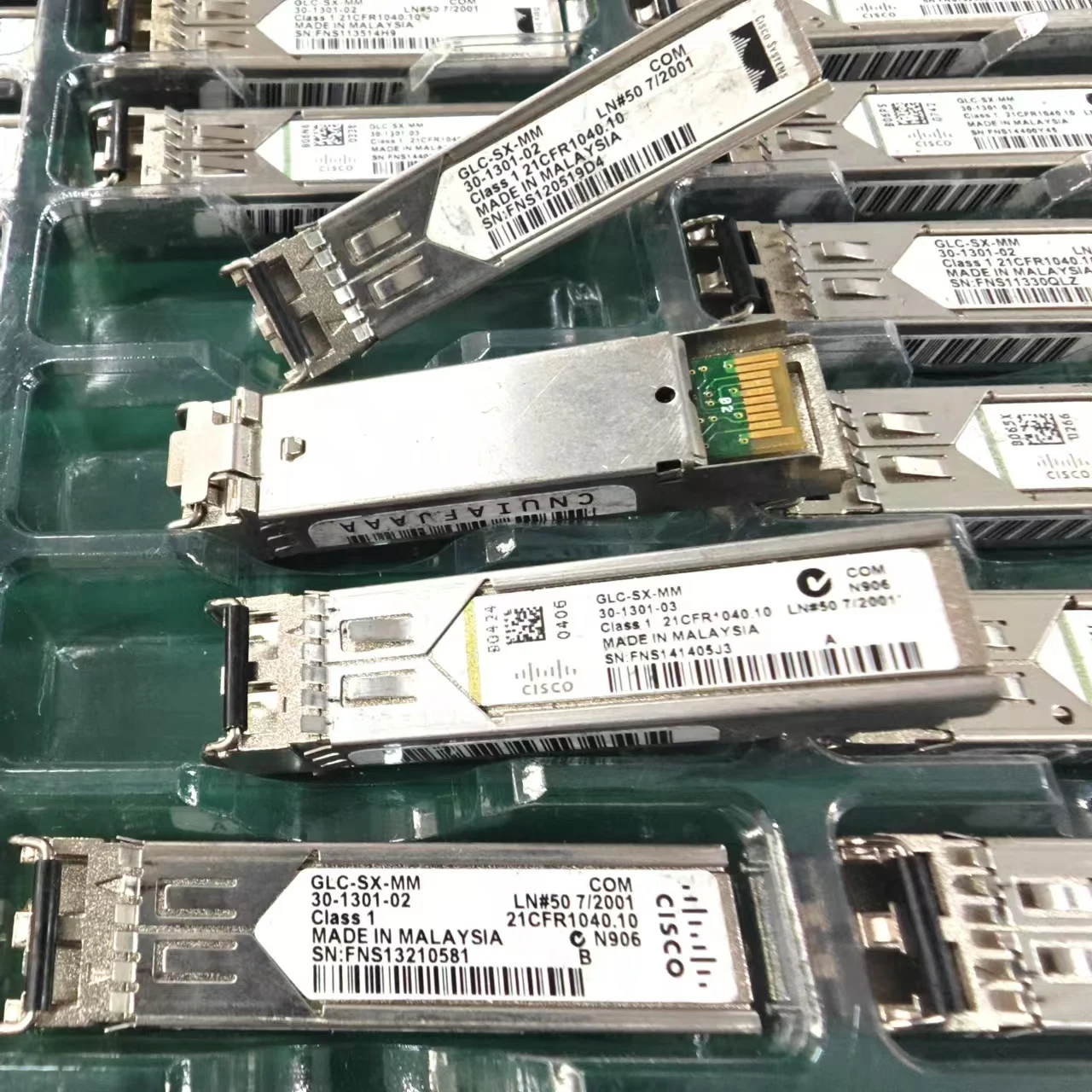 Lotto Di 100 Moduli SFP Cisco GLC-SX-MMD - USATI In Buone Condizioni - Foto 5