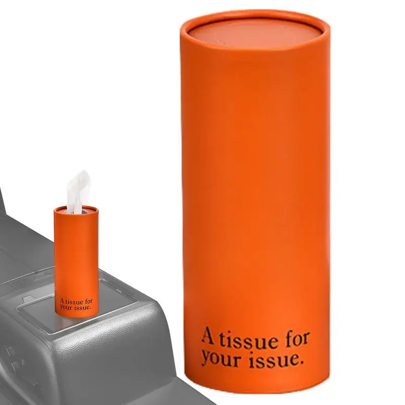

Car Tissue Cylinder Multipurpose Automotive Round Tube Napkin Holder Container Reliable Paper Towel Storage Box Cars Accessories