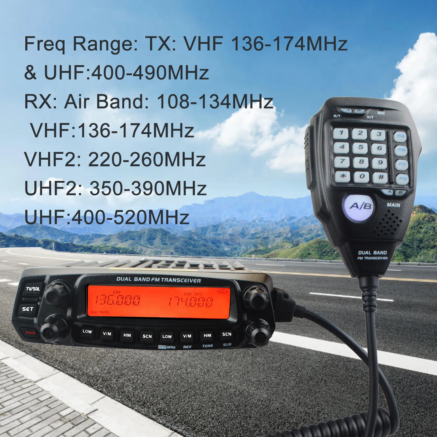 AnyTone Multi-Band Mobile Transceiver 2