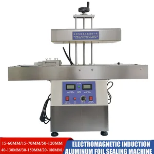 Electromagnetic Induction Aluminum Foil Automatic Bottle Sealing Machine Continuous Automatic Bee Bottle Plastic Gasket Machine