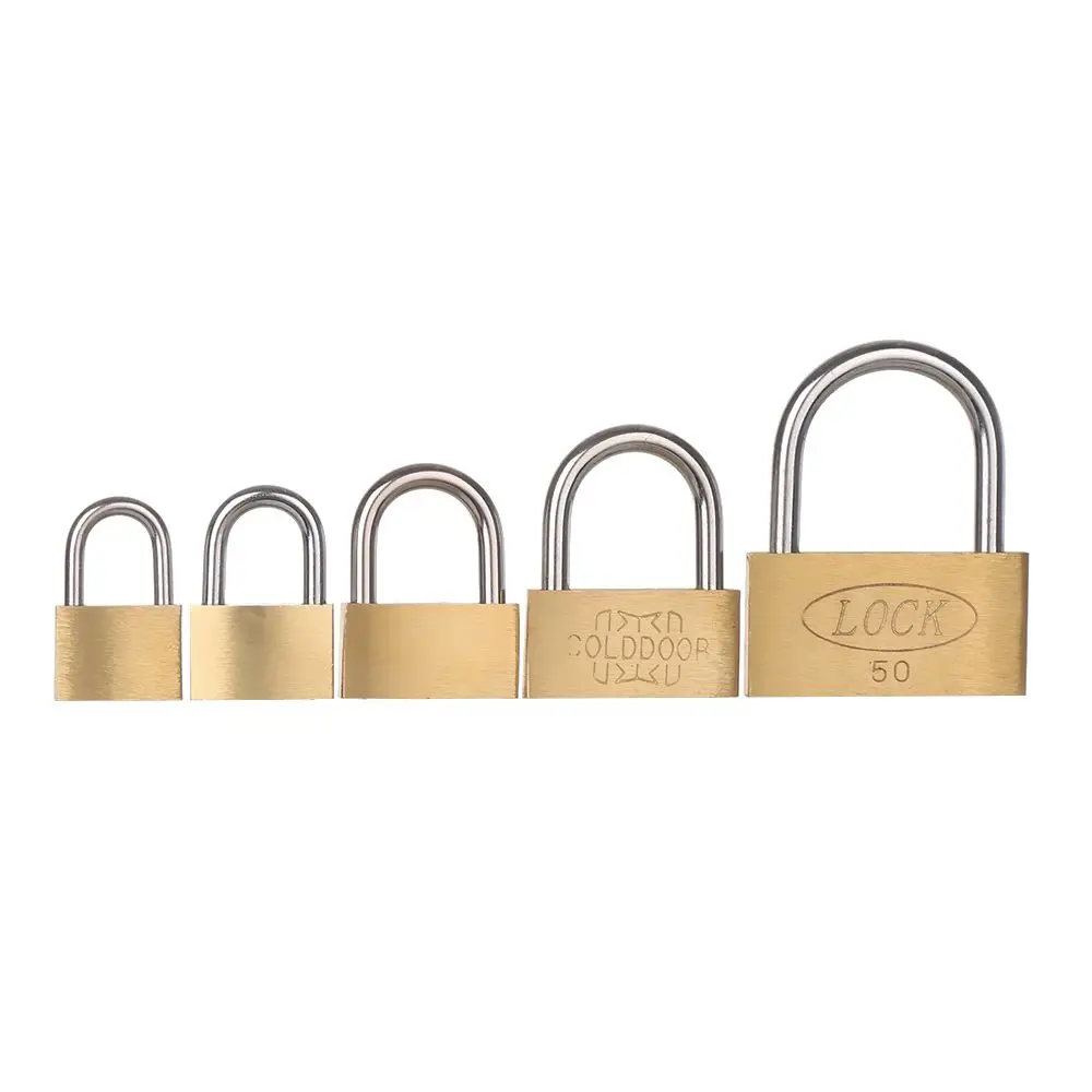 Universal Brass Padlock with 3 Keys - Secure Home, Travel, and Storage