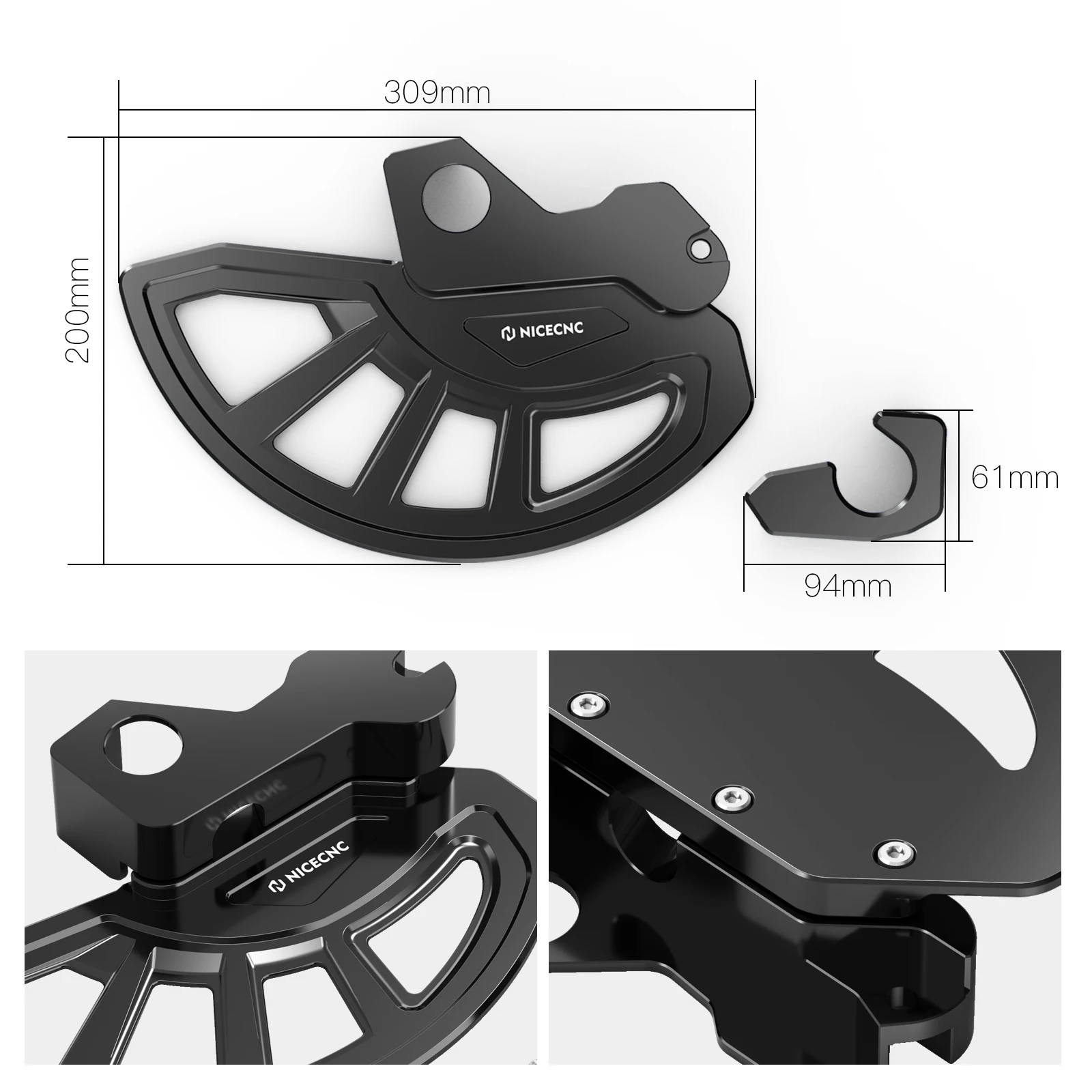 Für Suzuki DRZ400SM DR-Z 400SM DRZ 400 SM 2005-2024 2023 2022 2021 2020 Vorne Hinten Bremsscheibe Schutz & vorne Gabel Untere Abdeckung – Detail 2