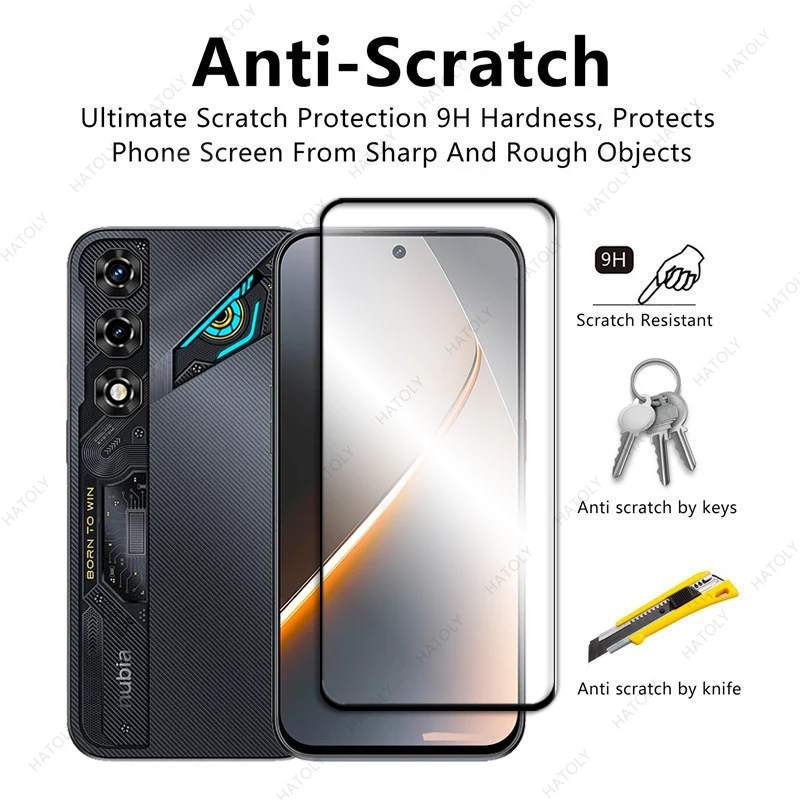 ZTE nubia Neo 5 Glass Screen Protector with Black Edge - Enhanced Screen and Camera Lens Protection