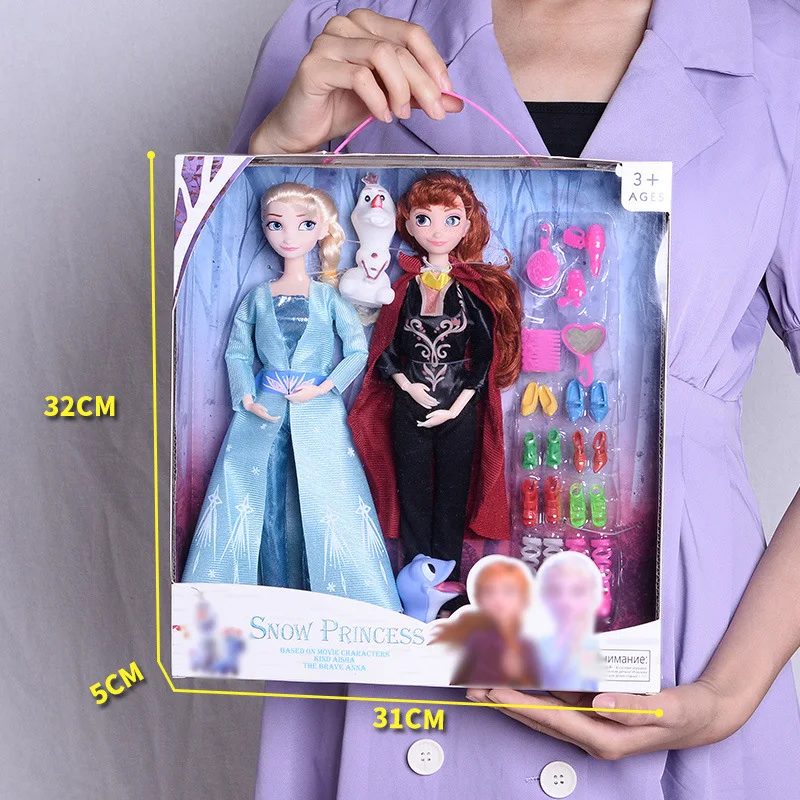 Hasbro-Frozen Elsa Princesa Vestir Barbie Modelo bonito, Caixa de presente  extragrandes, Menina Toy, Presente de aniversário - AliExpress