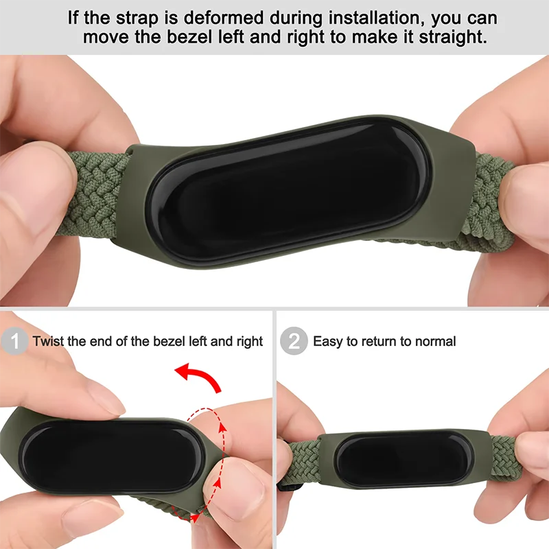 Elastic Nylon Braided Solo Loop Strap with Adjustable Buckle