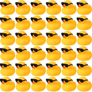 6/12/24PCS Duck Toys Mini Rubber Ducks Squeak and Float Ducks Shower Toy for Toddlers Boys Girls