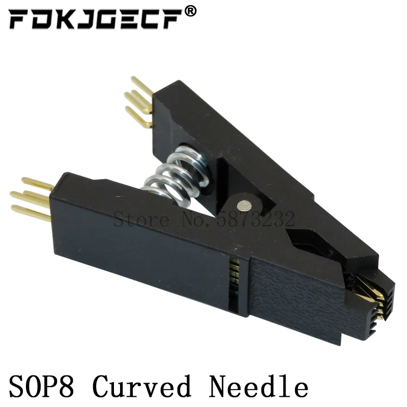 SOIC8 SOP8 Test Clip For EEPROM 93CXX 25CXX 24CXX in-circuit programming + 2 adapters ic test clamp