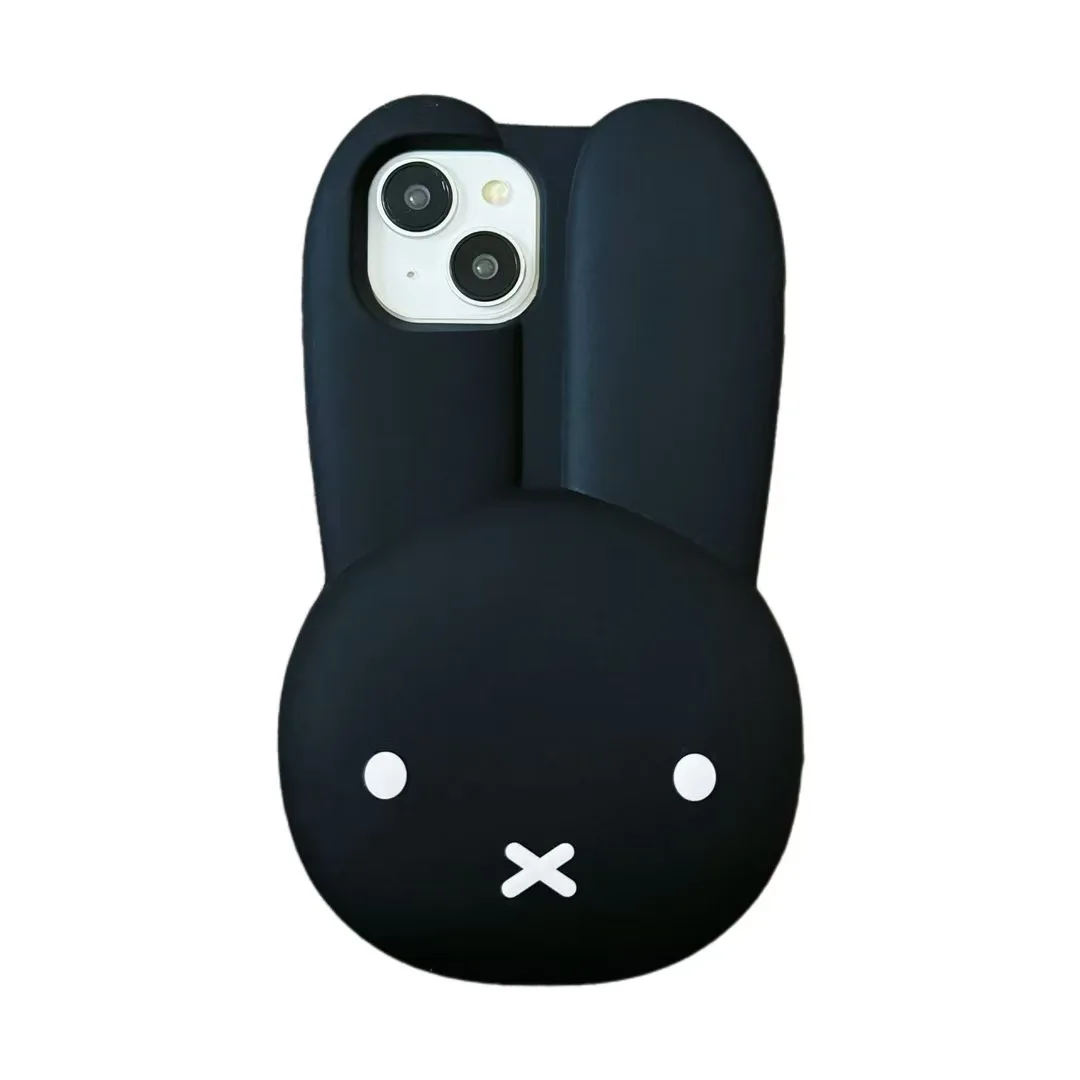 Cute Miffy Silicone Phone Case - Kawaii Anti-Drop All Wrap Soft Cover Gift